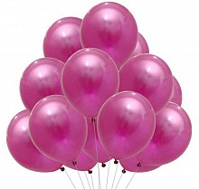 balony  metaliczne 12 cali 50 szt. -  FUCHSIA (SB12M-006)
